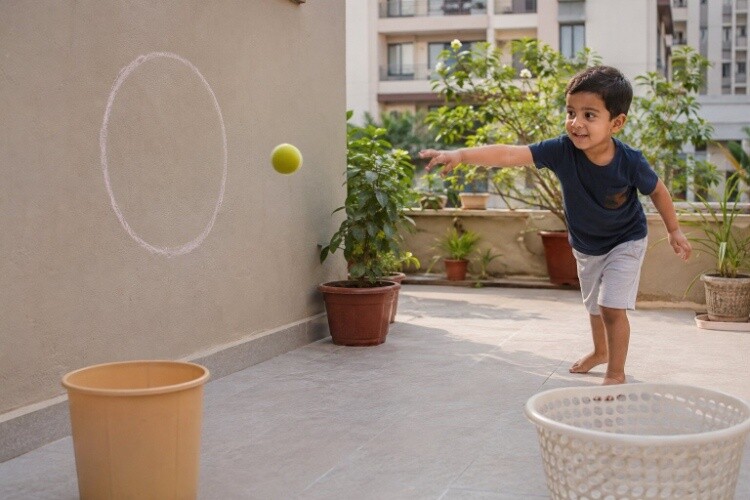 Throwing at big targets