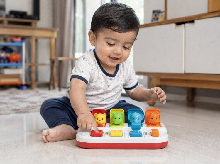 Simple cause-and-effect toys 
