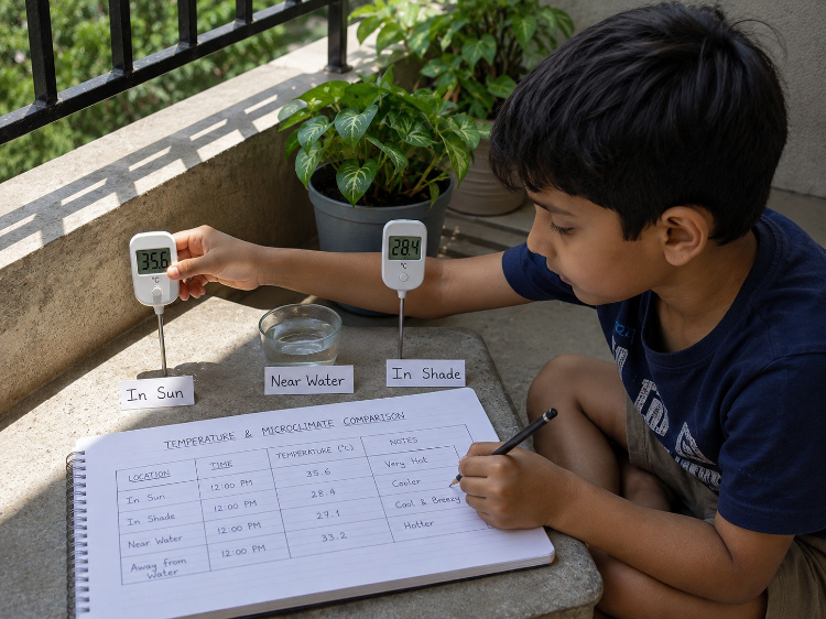 Temperature and microclimate comparison
