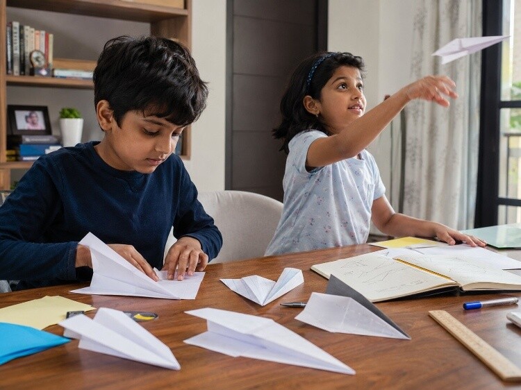 Simple paper airplane variations