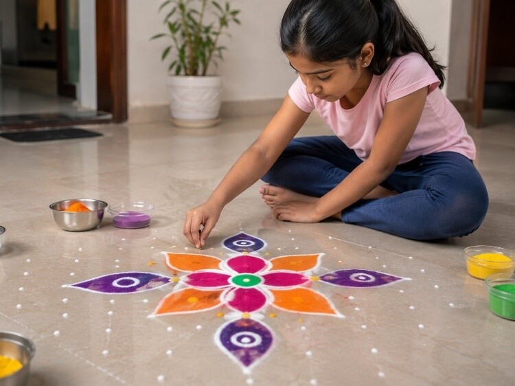 Rangoli pattern