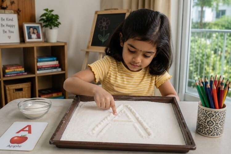 Tracing in sand