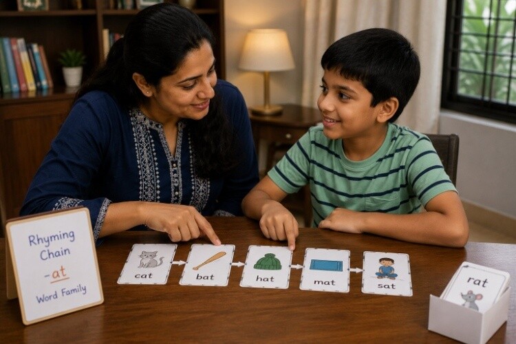Rhyming and word-family games