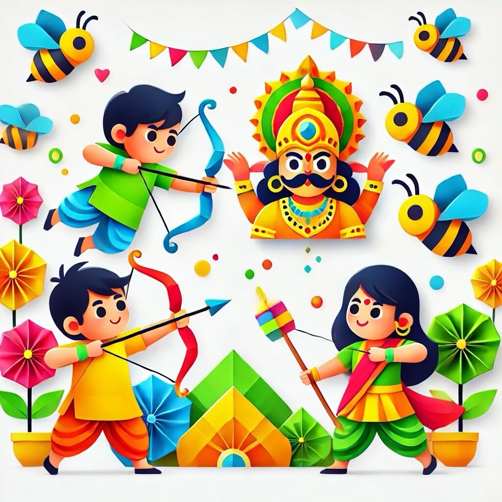 Fun Dusshera & Ramayan Themed Crafts for Kids