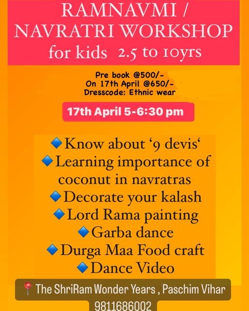 Skillful minds-Navratri Workshop for kids