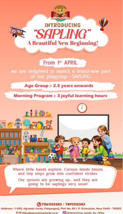 Sprouting Seeds by Ritika-Sapling Playgroup Program