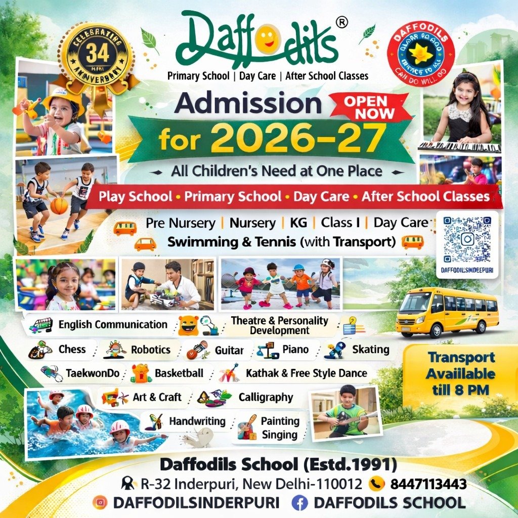 Daffodils School-Admission Open 2026-27