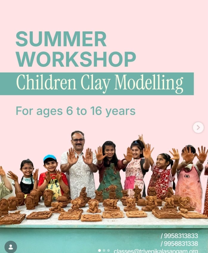 Triveni Kala Sangam-Clay Modelling Summer Workshop