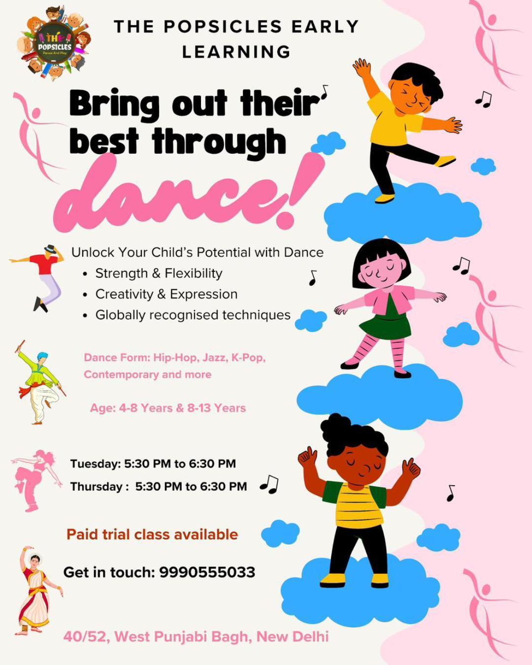 The Popsicles Early Learning Centre-Dance Classes for Kids