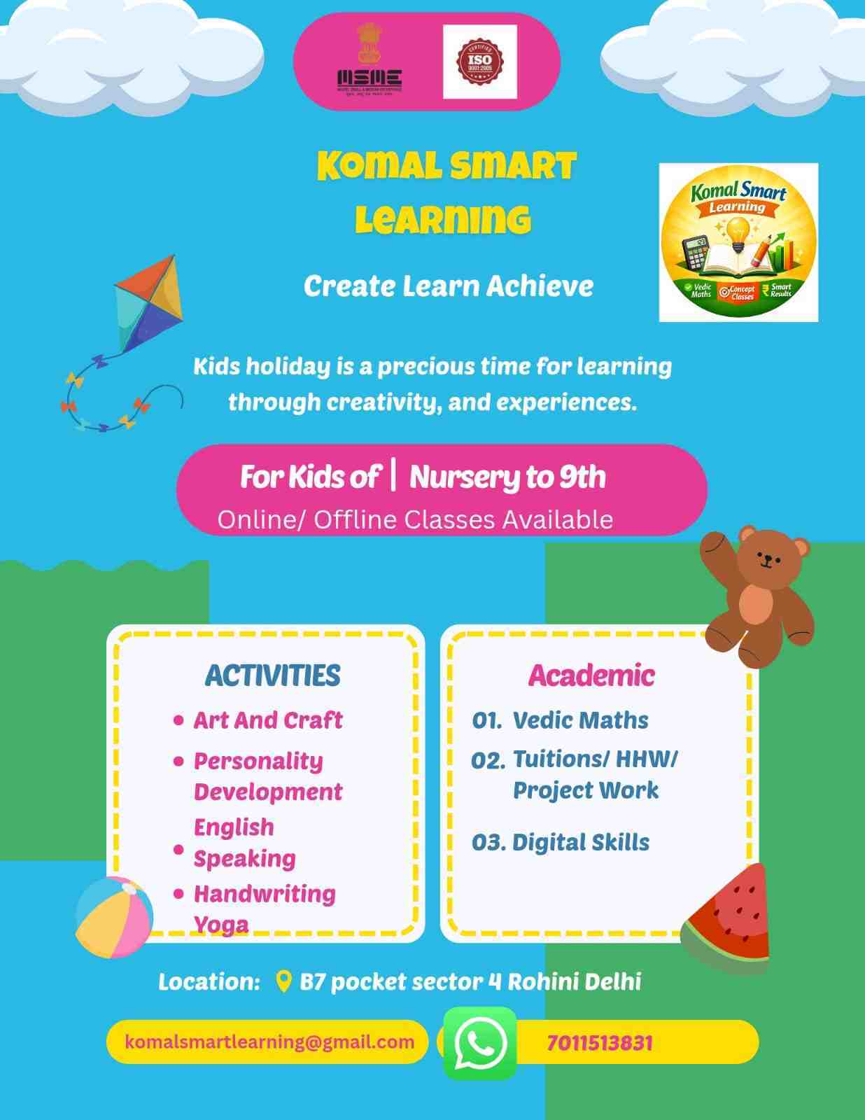 Komal Smart Learning: Kids Holiday Classes