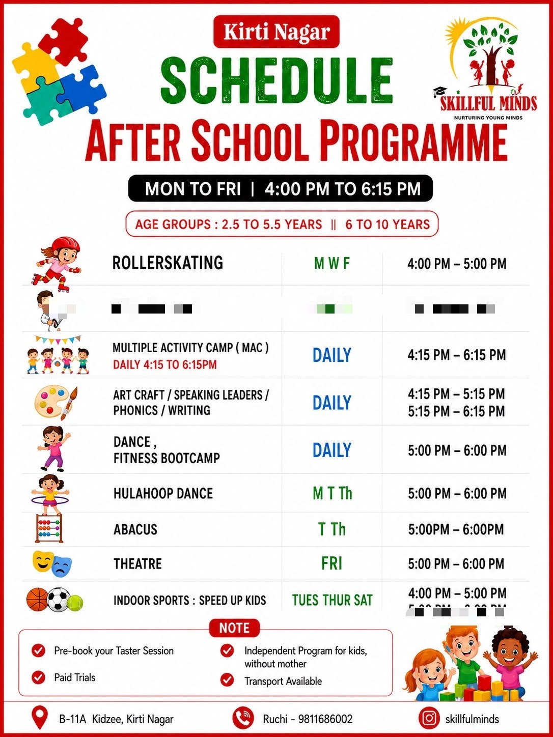 SKILLFUL MINDS: AFTER-SCHOOL PROGRAMME